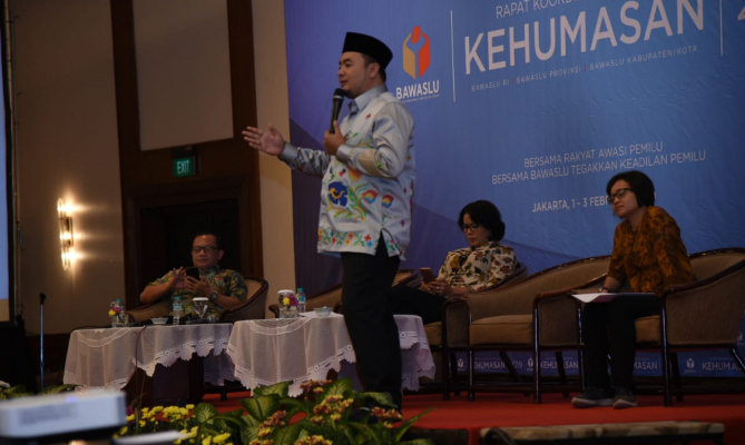 Ikuti Rakornas Kehumasan, Bawaslu PALI siap Tingkatkan Pelayanan Informasi Publik