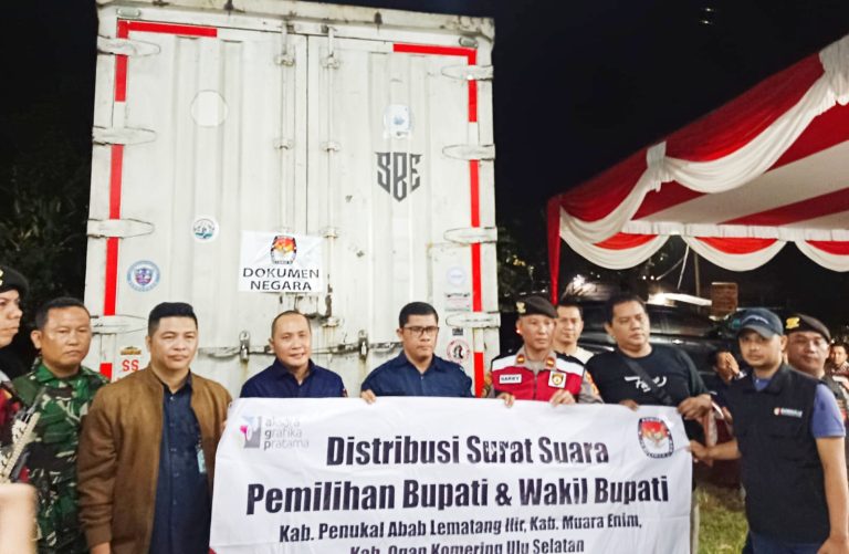 Surat Suara Pilkada PALI Tiba di Gudang KPU: Pengawasan Ketat oleh Bawaslu untuk Jamin Kualitas dan Keamanan