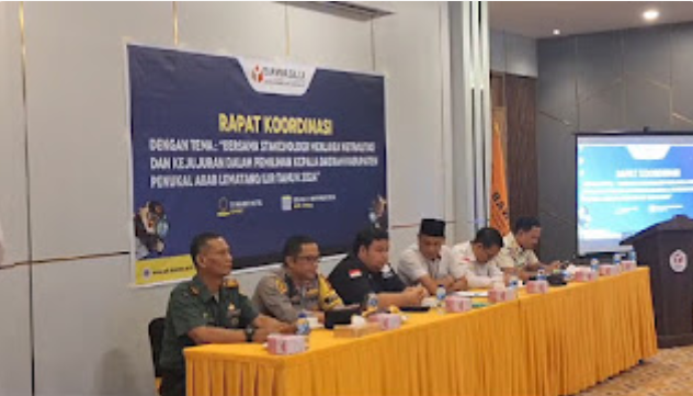 Jaga Netralitas ASN Bawaslu PALI Gelar Rapat Koordinasi.