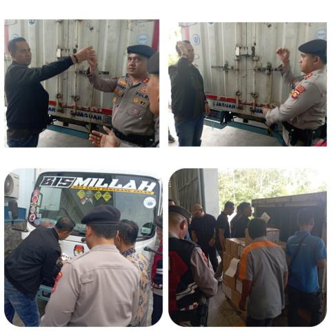Foto: Bawaslu dan KPU Kabupaten PALI serta pihak terkait saat pengawasan proses percetakan surat suara pilkada Pali 2024