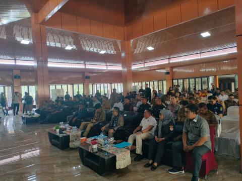 Bawaslu PALI Hadiri Pelantikan Pengurus PWI PALI 2025-2028 