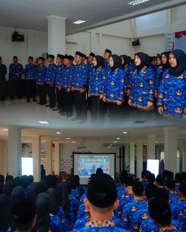 Bawaslu PALI bersama Bawaslu se Provinsi Sumatera Selatan  Hadiri Pelantikan Nasional PPPK Tahap I Tahun 2024 Secara Virtual