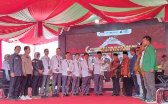 Tiga Komisioner PALI selalu hadir dari hari pertama hingga hari terakhir proses penerimaan berkas pendaftaran Bakal Calon Bupati dan Wakil Bupati PALI di KPU 