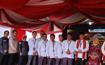 Tiga Komisioner PALI selalu hadir dari hari pertama hingga hari terakhir proses penerimaan berkas pendaftaran Bakal Calon Bupati dan Wakil Bupati PALI di KPU 