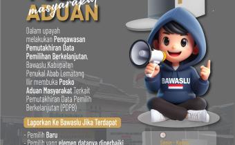 Bawaslu PALI buka Posko Aduan Pemutakhiran Data Pemilih Berkelanjutan.