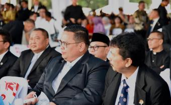 Ketua Bawaslu Hadiri HUT Bhayangkara ke-79, Tegaskan Komitmen Sinergi dengan Polri 